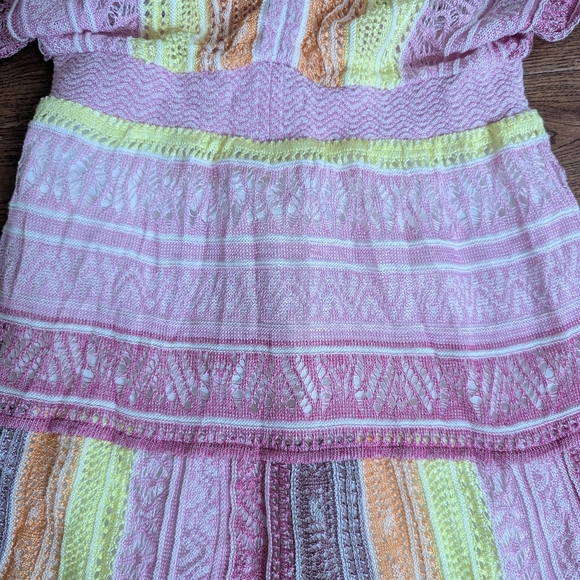 NWT Cecilia Prado Hand Knit Summer Dress Beach Coverup Runway Show Size S - Picture 3 of 8